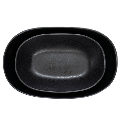 Black Stone Auflaufform Schwarz I 2 teiliges Set