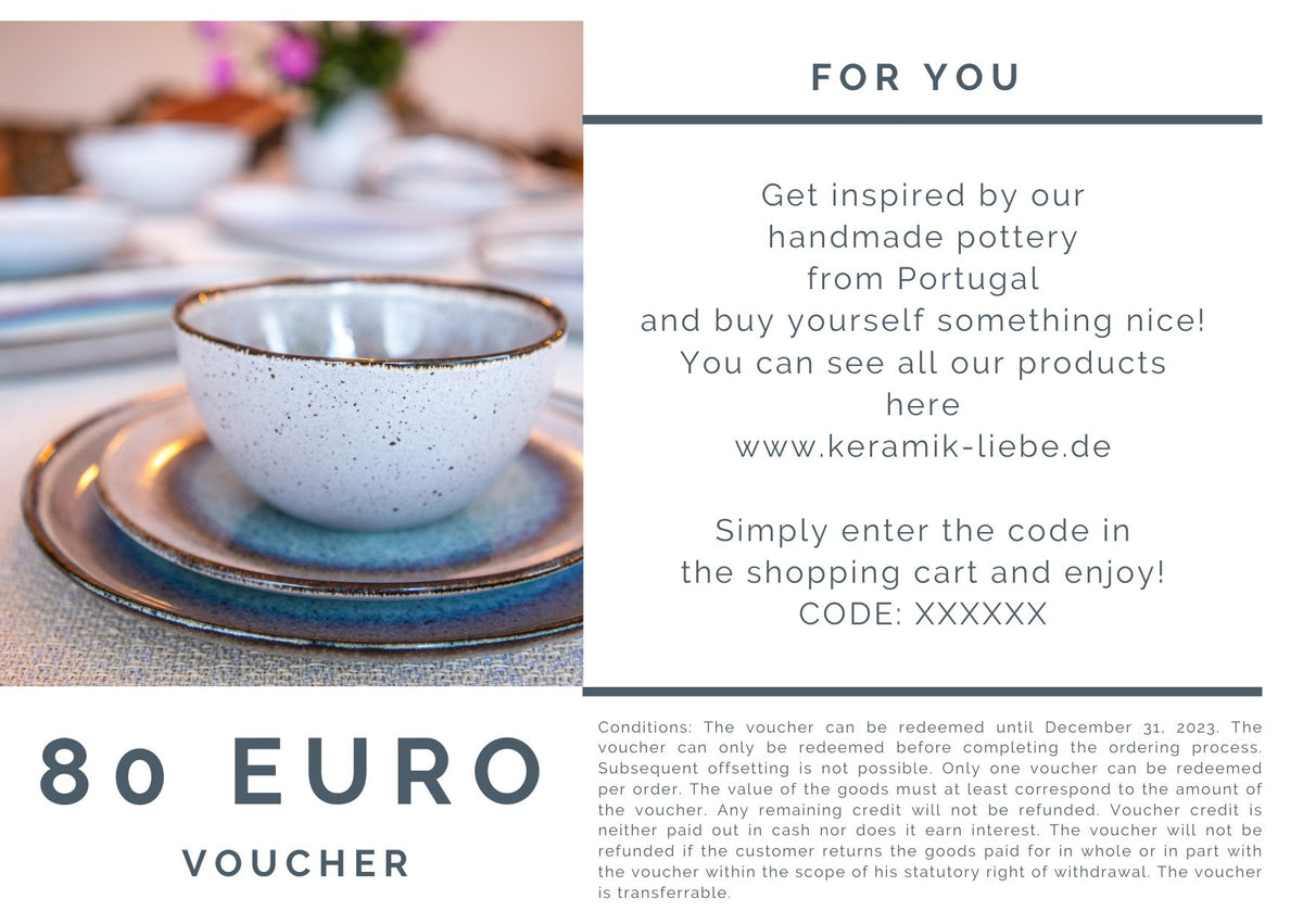 Keramik Liebe Geschenkgutschein