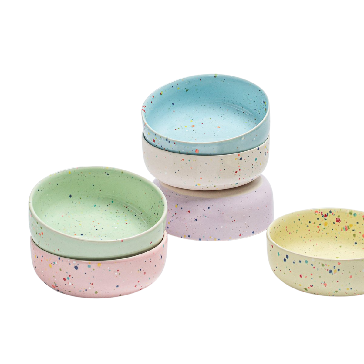 Tiefe Bowl New Party bunt – Keramik Suppen- & Pastateller | Egg Back Home