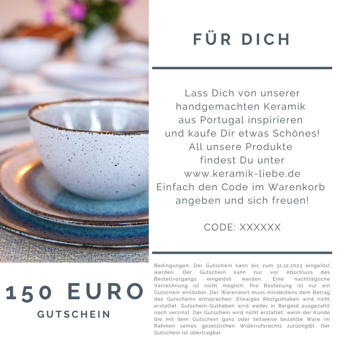 Geschenkgutschein E-Voucher 150 Euro