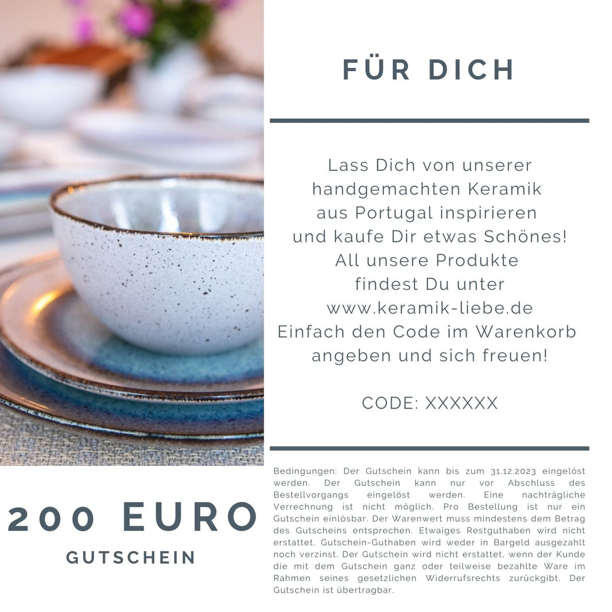 Geschenkgutschein E-Voucher 200 Euro