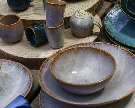 Amazonia Schale klein Creme I 2 Stück