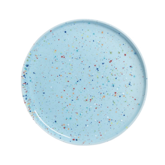 Großer Teller New Party Blau – Keramik Dinner- & Speiseteller | Egg Back Home