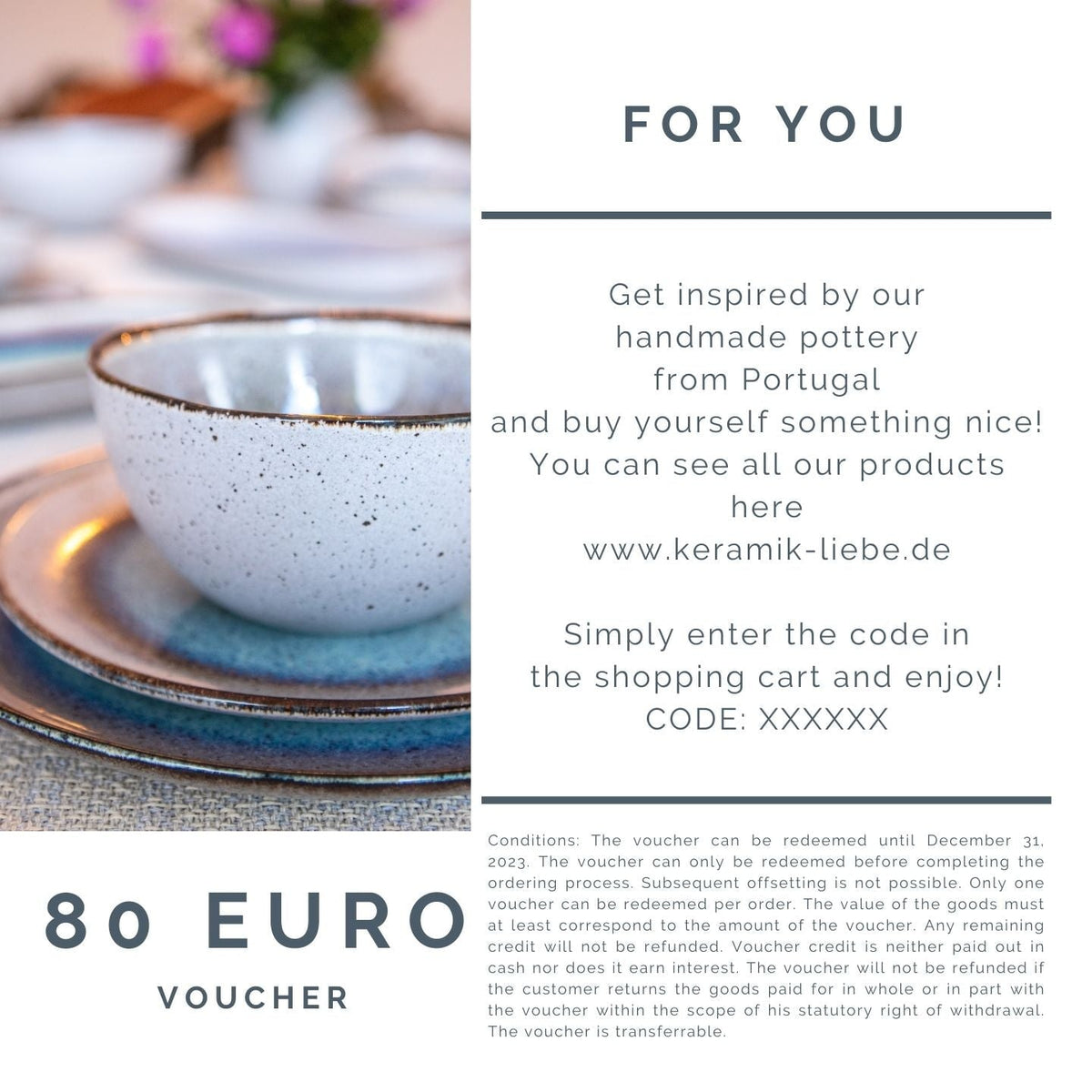 Geschenkgutschein E-Voucher 80 Euro