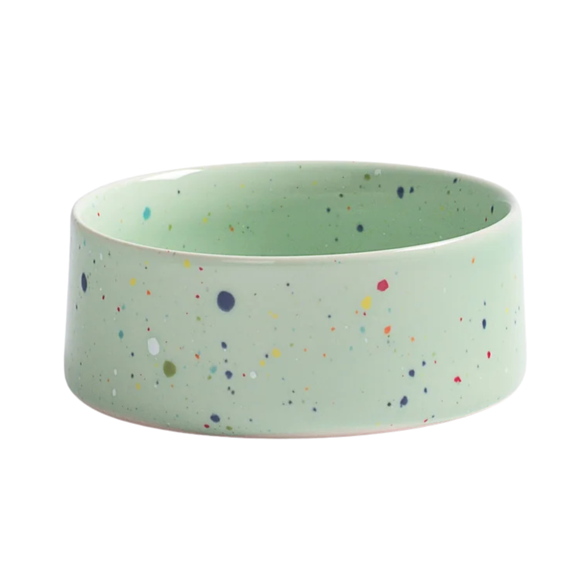 Keramik Hundenapf & Katzennapf 2er Set Ø14 cm grün – Egg Back Home Party Futternäpfe