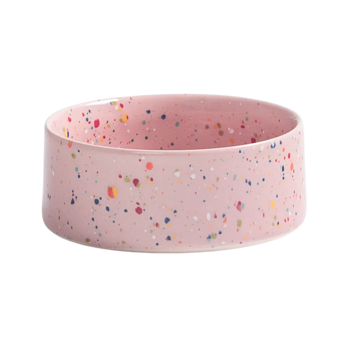Keramik Hundenapf & Katzennapf 2er Set Ø14 cm Rosa – Egg Back Home Party Futternäpfe