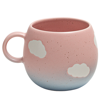 Keramik Tasse Blau Cloud Becher 500ml | Egg Back Home