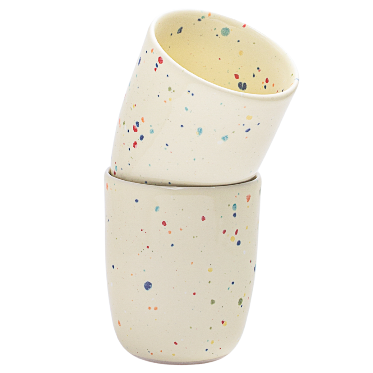 Keramik Becher New Party Weiß - 220 ml | Egg Back Home