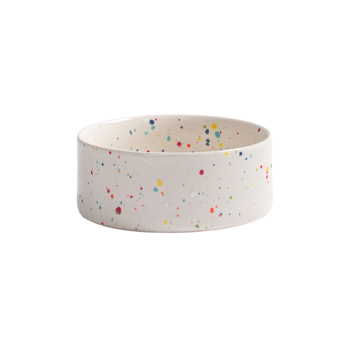 Futternapf Keramik Haustier-Schüssel Set 2-teilig Weiss