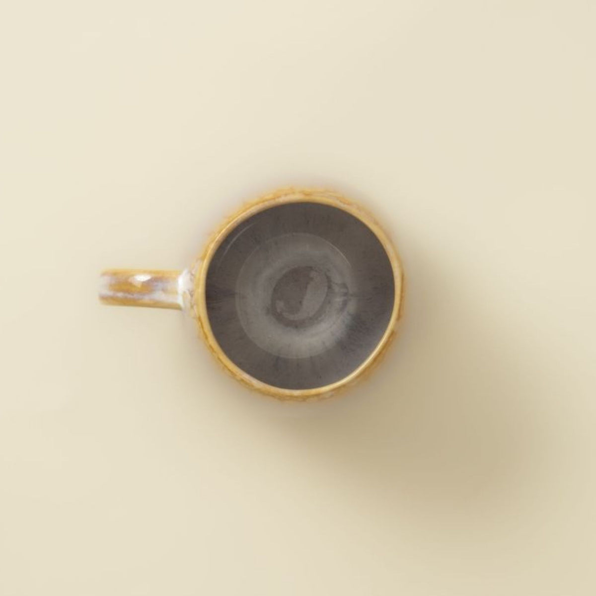 Keramik Kaffeetasse Amazonia groß Creme I Handgemachte Steingut Tasse 400 ml I 4 Stück