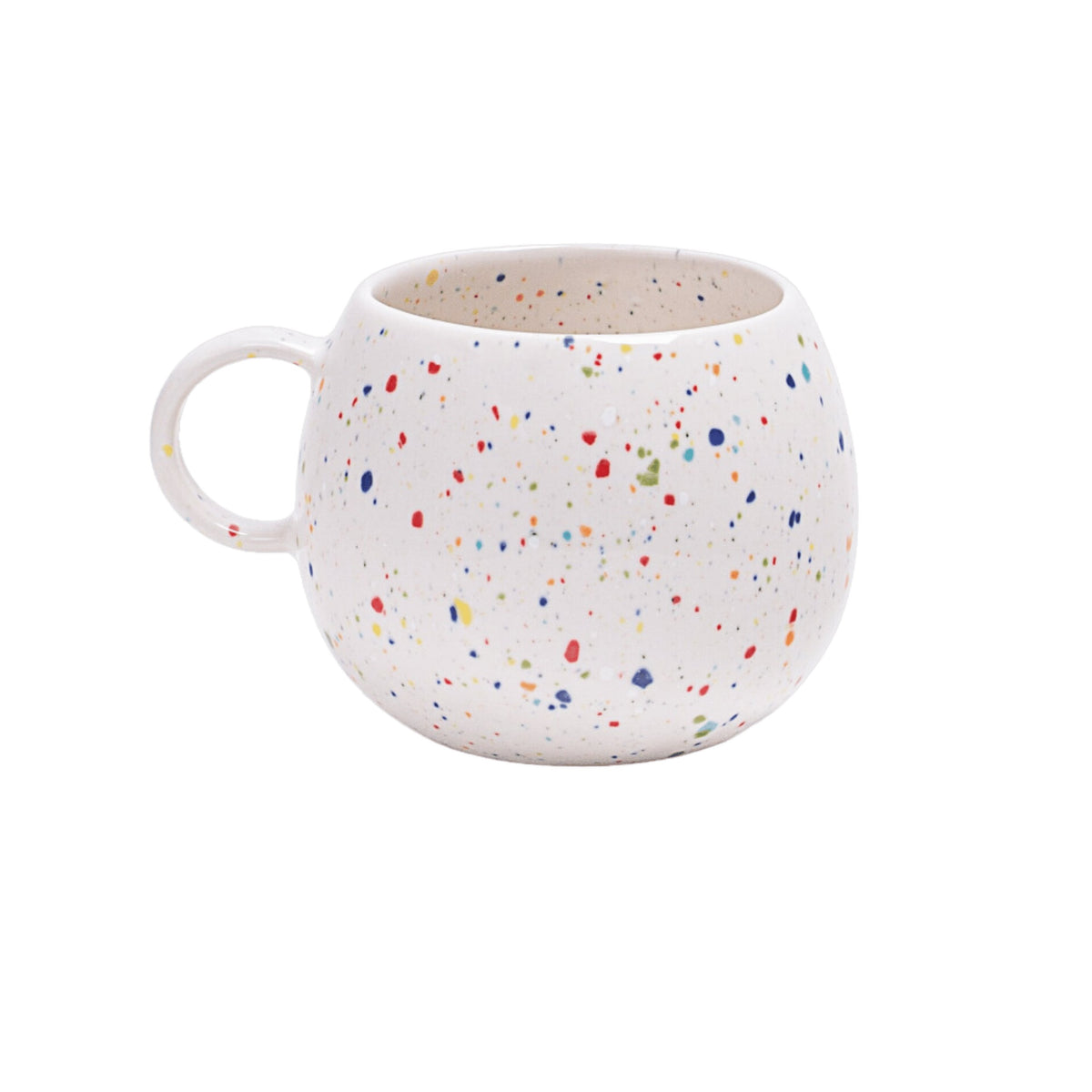Primavera Keramik Tasse groß Weiß