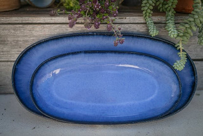 Amazonia Servierplatten Blau I 2 teiliges Set