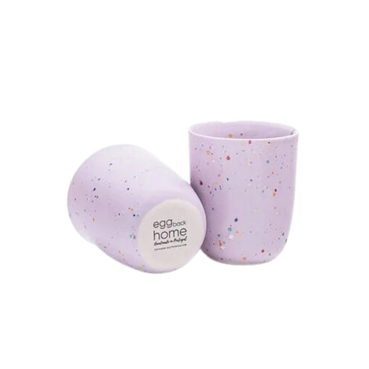 Primavera Keramik Becher Lila