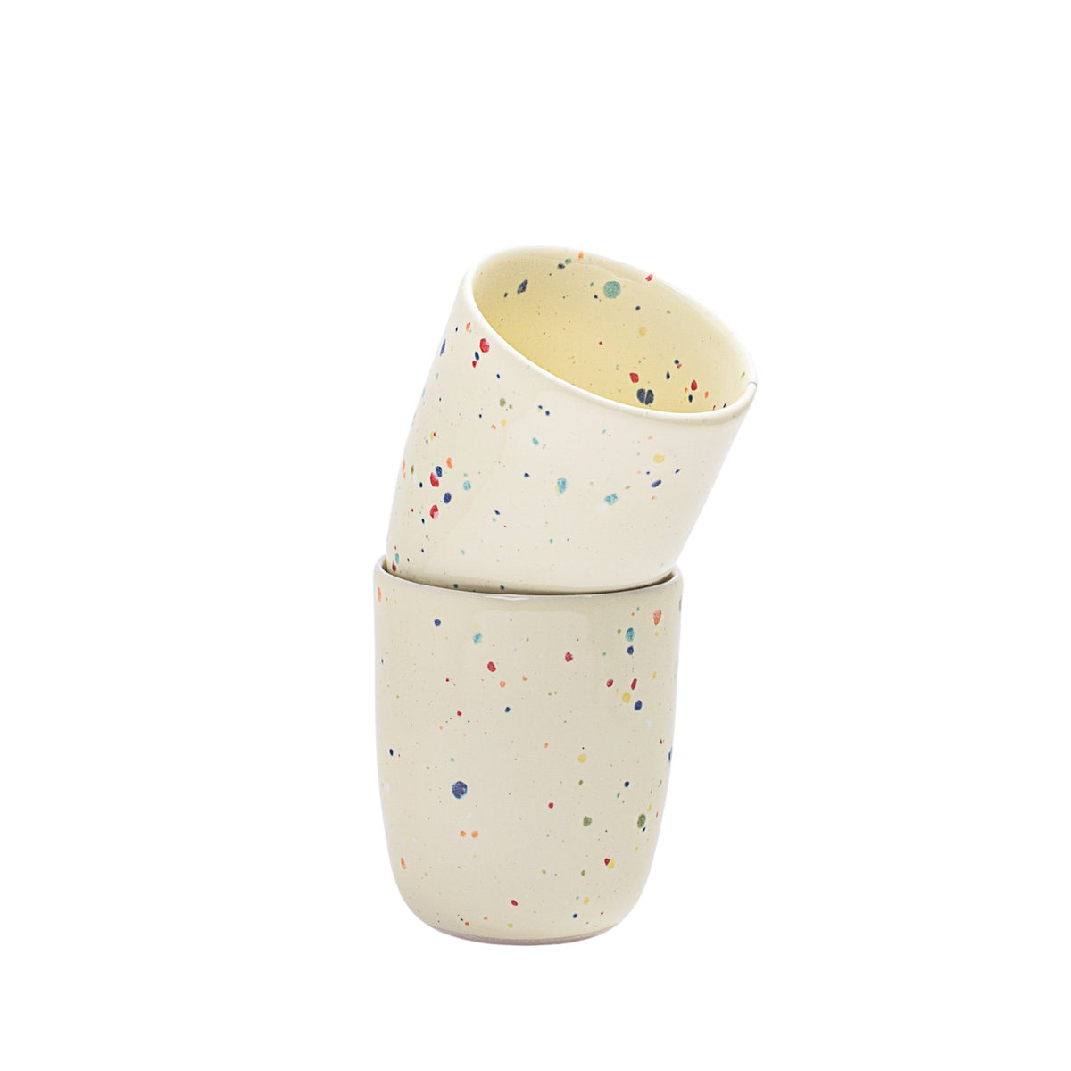 Primavera Keramik Becher Gelb