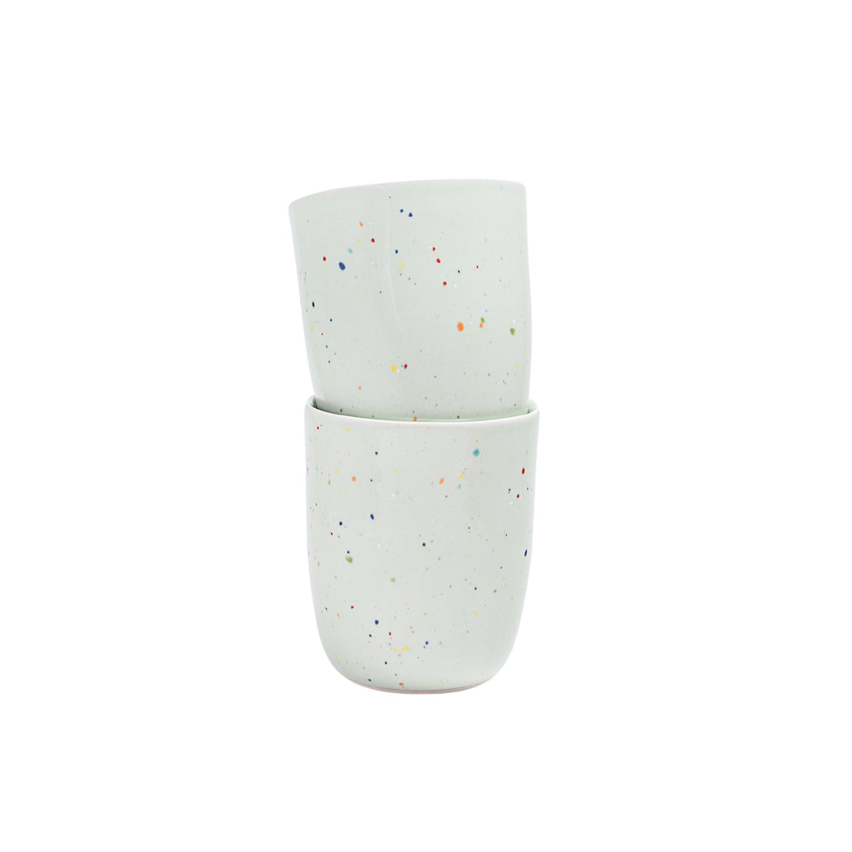 Primavera Keramik Becher Grün