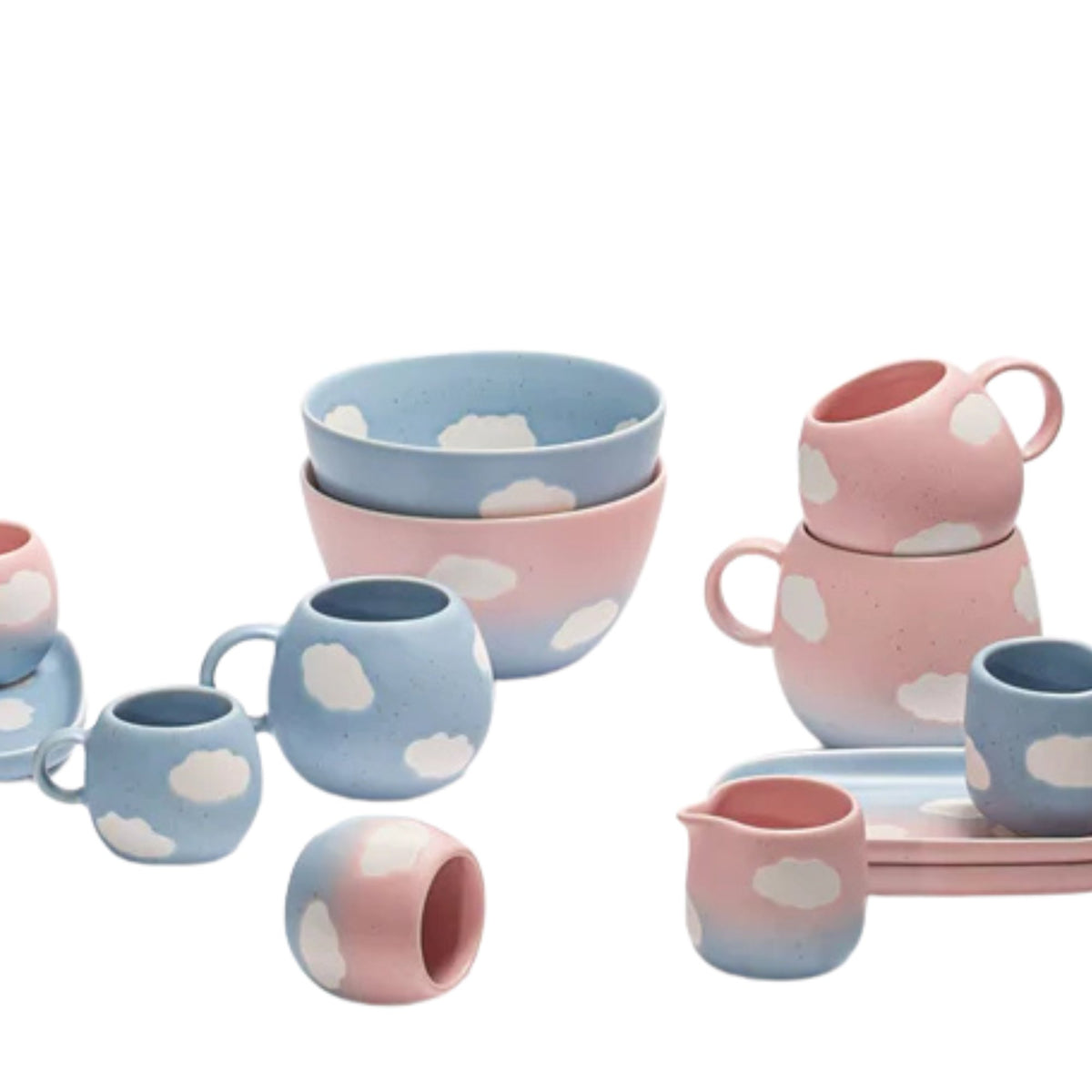 Porto Keramik Tasse groß Rosa