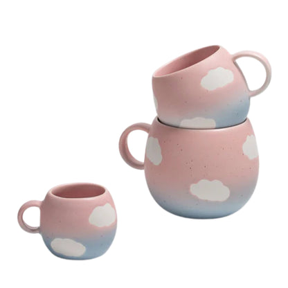 Porto Keramik Tasse groß Rosablau