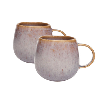 Amazonia Keramik Tasse groß Creme I 4 Stück