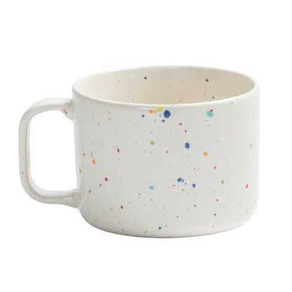 Keramik Becher mit Henkel New Party Weiß – 450 ml | Egg Back Home